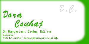 dora csuhaj business card